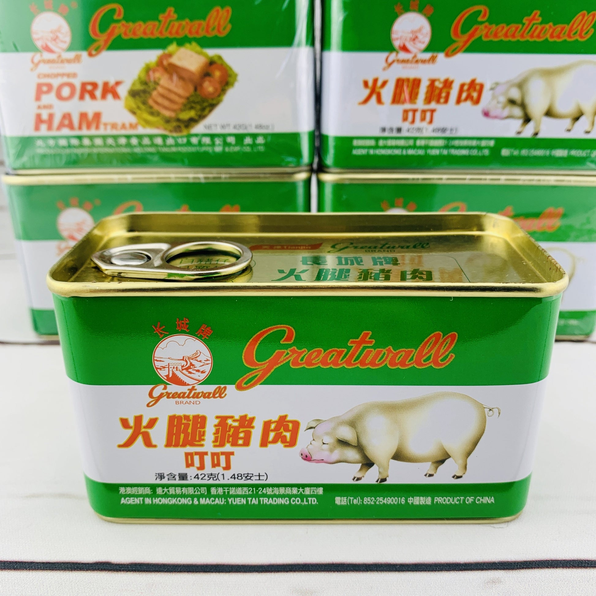 TINY x Great Wall Brand Chopped Pork and Ham Tram 長城牌火腿豬肉叮叮