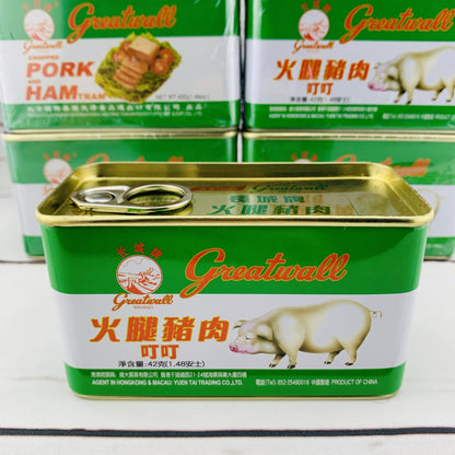 TINY x Great Wall Brand Chopped Pork and Ham Tram 長城牌火腿豬肉叮叮