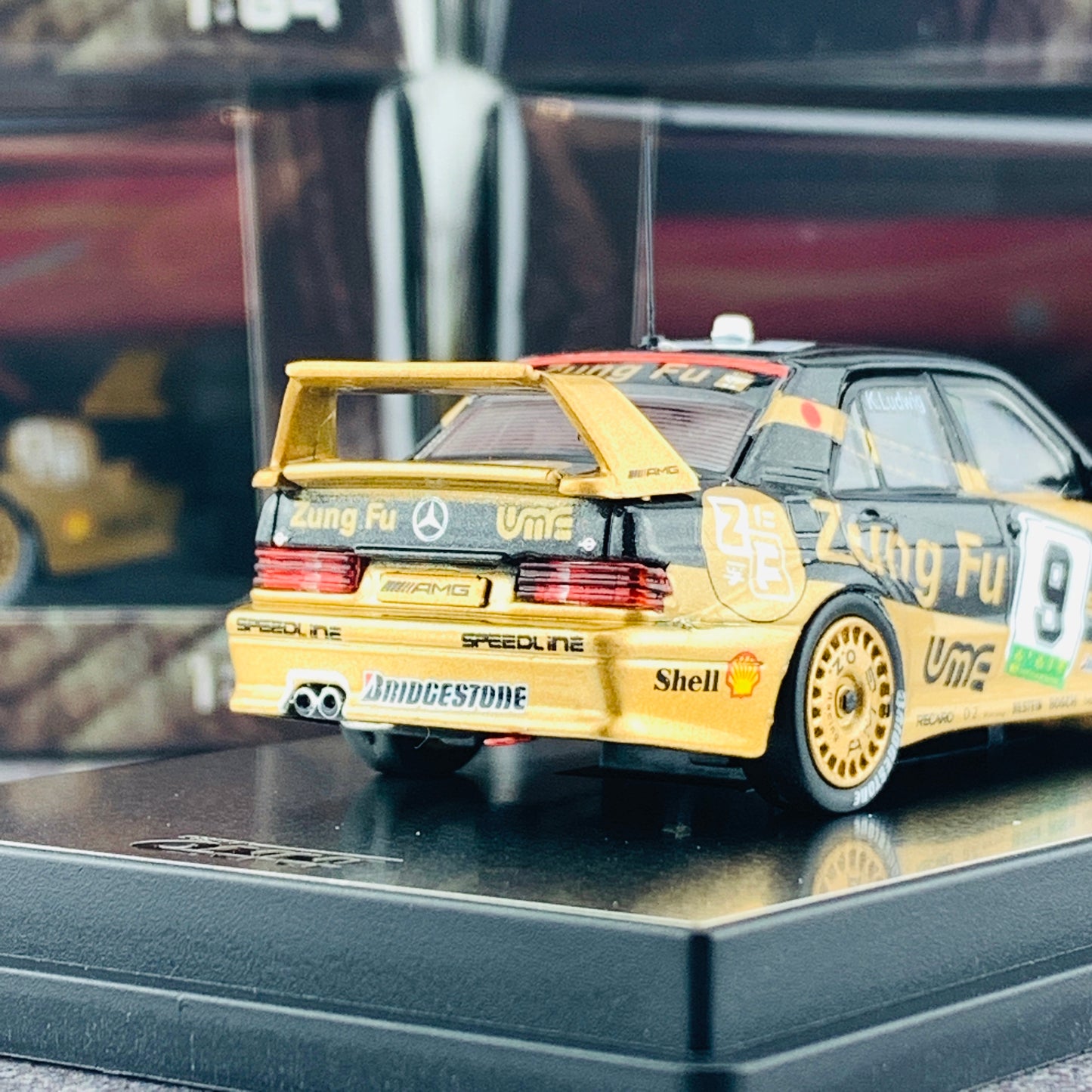 INNO x POPRACE Mercedes Benz AMG 190E 2.5-16 EVO II #9 "Zung Fu" - Macau Guia Race 1991 PR64-190-91M09