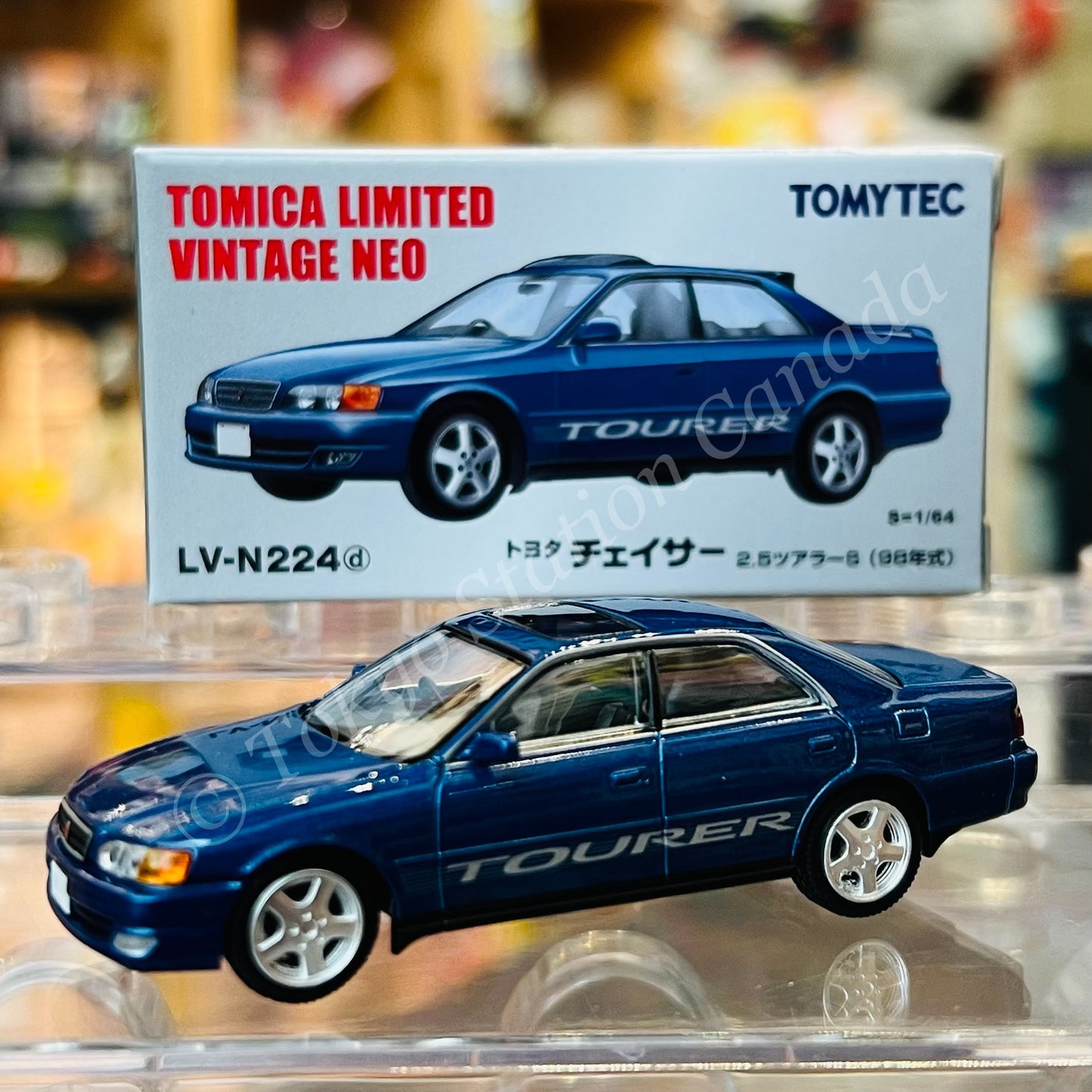TOMYTEC Tomica Limited Vintage Neo 1/64 Toyota Chaser 2.5 Tourer S (dark blue) 98 year model LV-N224d