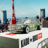 MINI GT x Kaido House 1/64 Datsun KAIDO 510 Wagon Green LHD KHMG010