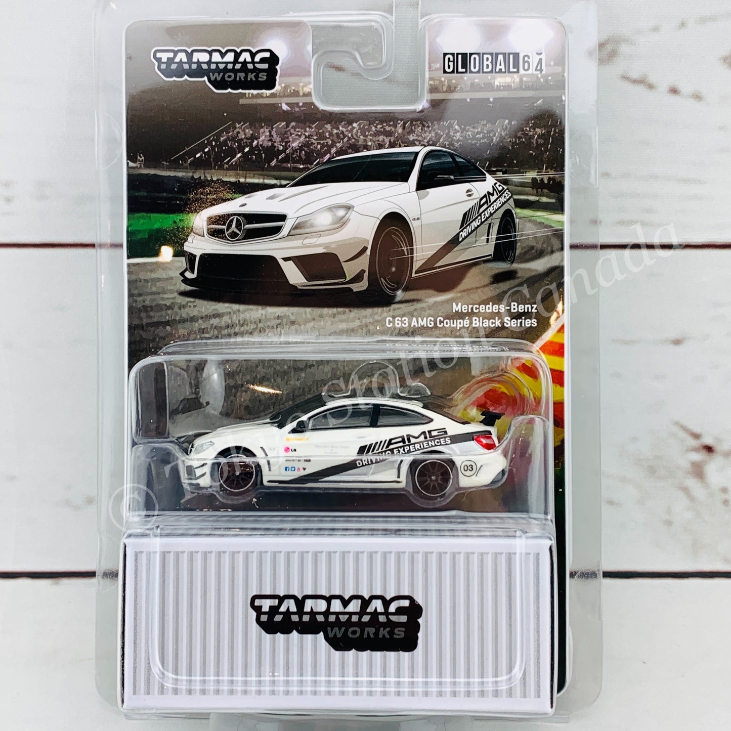 TARMAC WORKS 1/64 Global64 Mercedes-Benz C63 AMG Black Series AMG Driving Experience T64G-009-DE