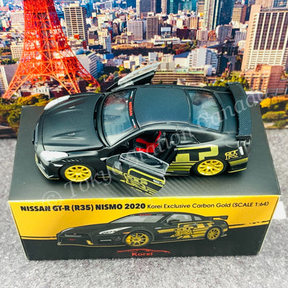 ERA CAR 1/64 Nissan GTR (R35) NISMO 2020 Korei Exclusive Carbon Gold ESP02