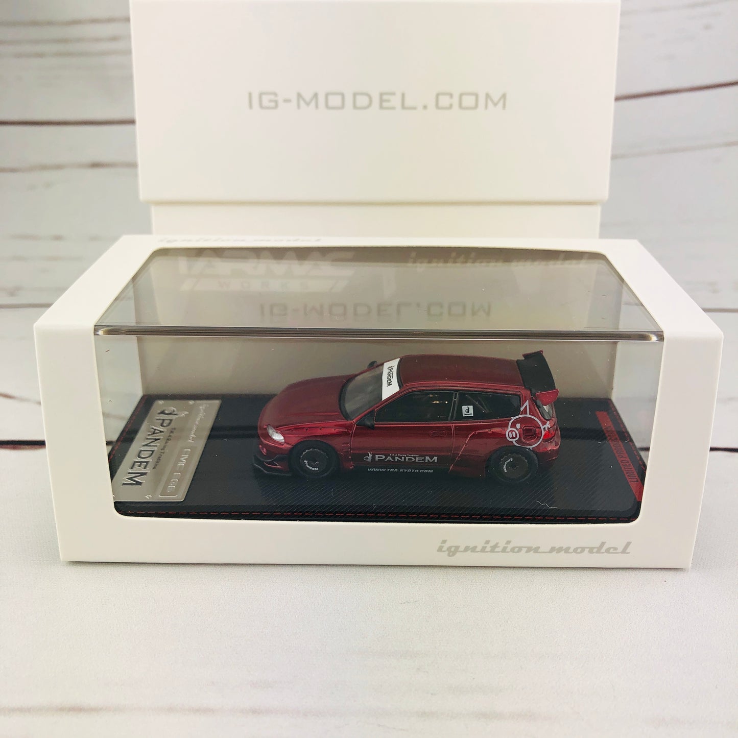 Ignition Model 1/64 Pandem Civic (EG6) Red Metallic 1414