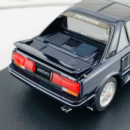 Mark43 1/43 Toyota MR 2 G-Limited Super Charger T Bar Roof (AW11) TOM'S NEW SPORT Blue Mica PM4377SBL