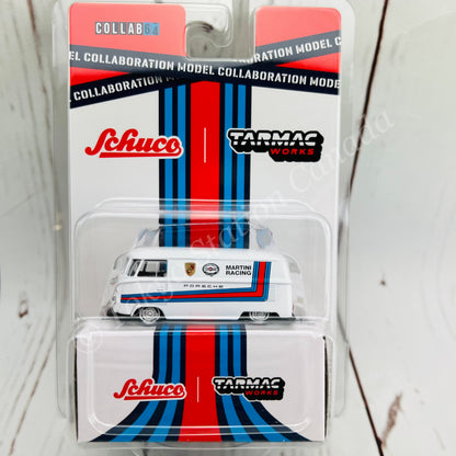 Tarmac Works x Schuco 1/64 Volkswagen T1 Panel Van Martini Racing T64S-005-MAR