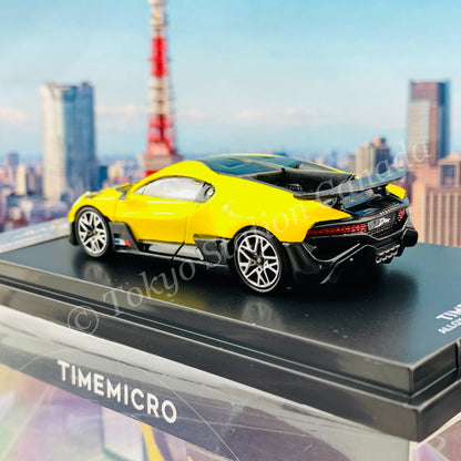 TIME MICRO x Bburago 1/64 Bugatti DIVO YELLOW
