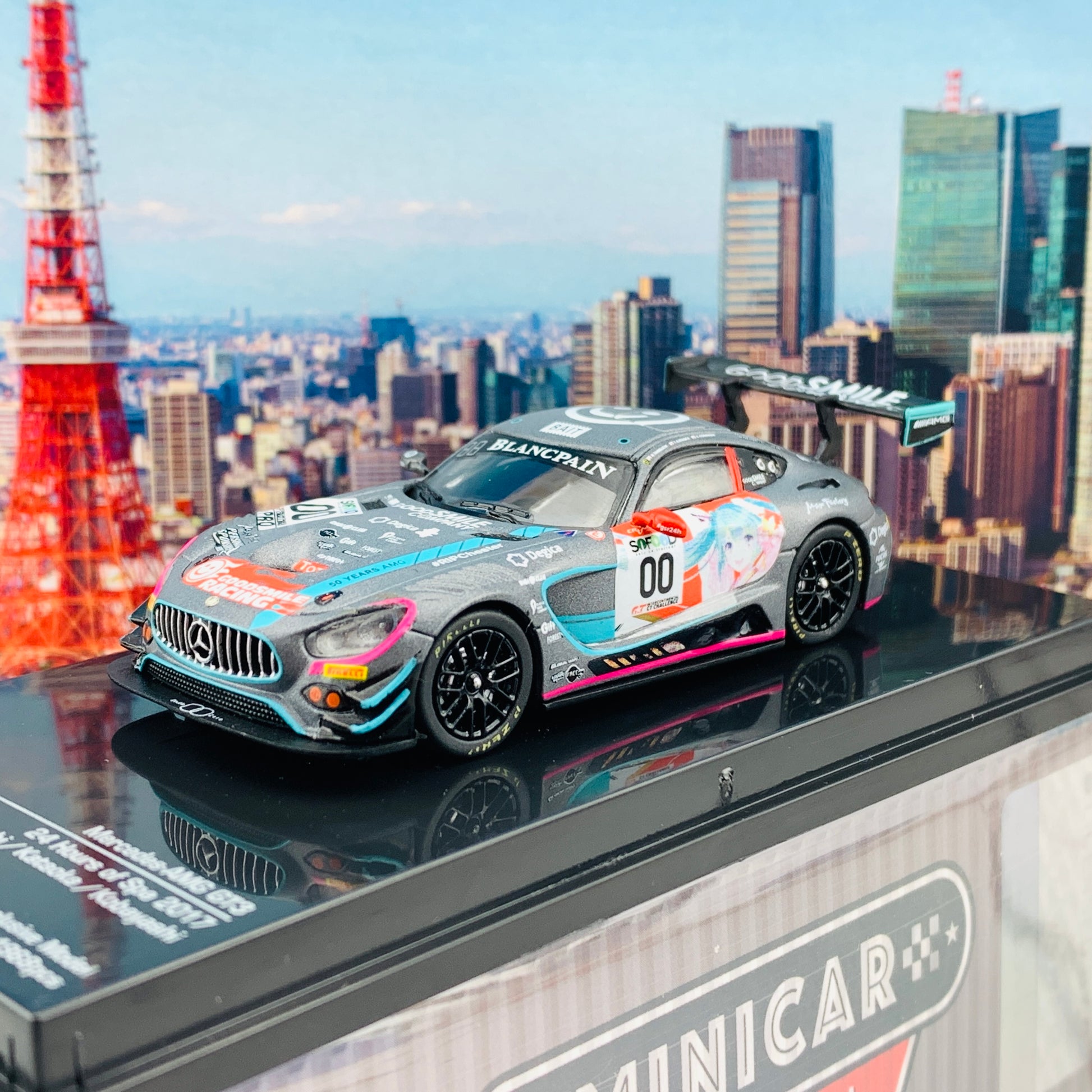 Tarmac Works HOBBY64 Collection 1/64 Mercedes AMG GT3 24 Hours of Spa 2017 Taiwan Exclusive Model Limited Edition 1968 pcs T64-008-17SPA00