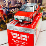 Tomytec Tomica Limited Vintage Neo 1/64 TOYOTA CROWN COMFORT HK TAXI CITY RED Hong Kong Exclusive
