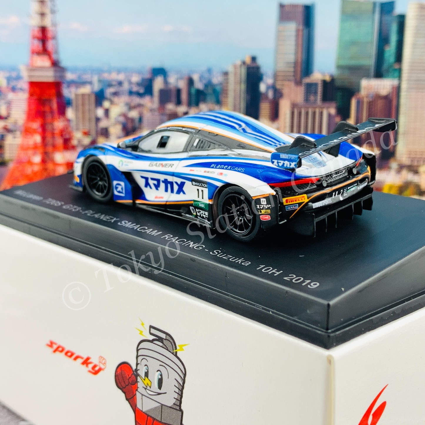 Sparky 1/64 McLaren 720S GT3 No.11 PLANEX SMACAM RACING Suzuka 10H 2019 M. Häkkinen - K. Kubota - H. Ishiura Y162