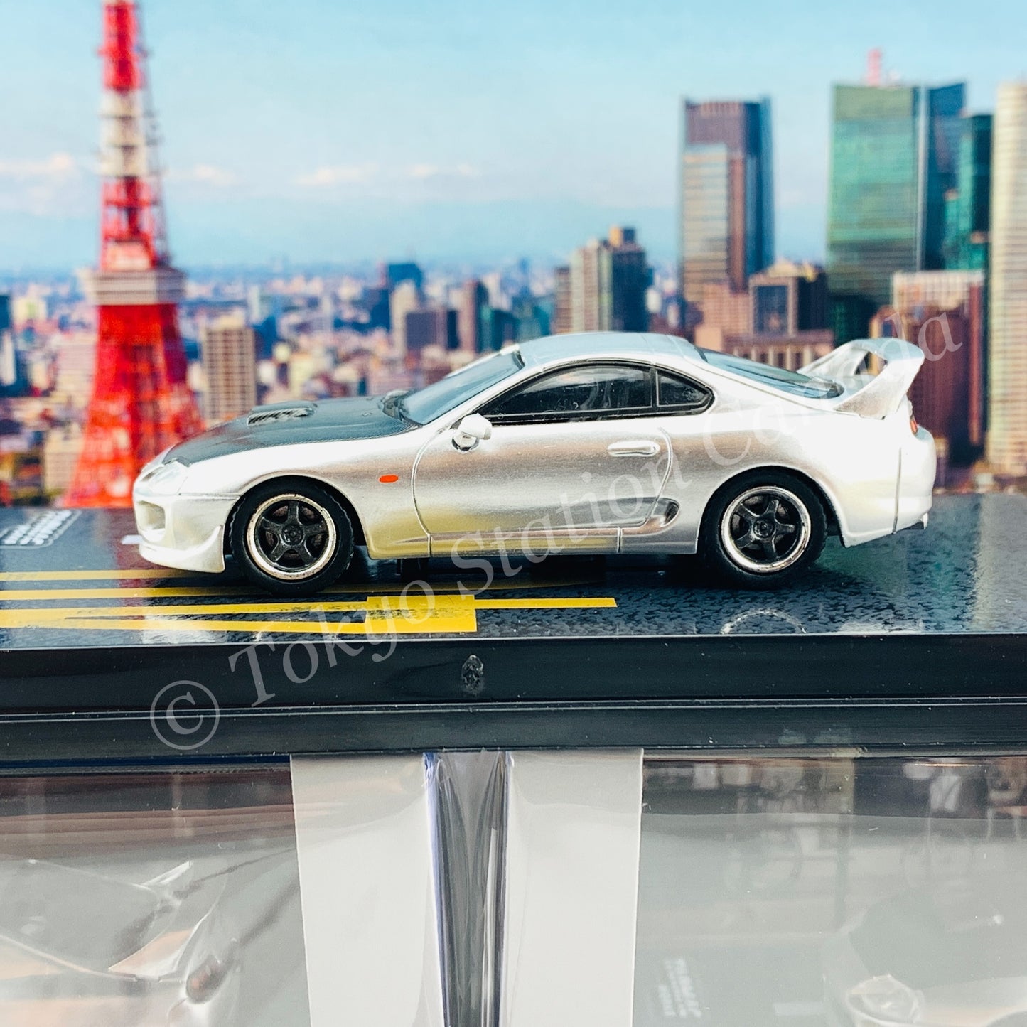TARMAC WORKS 1/64 HOBBY64 Toyota Supra Silver Limited to 1248pcs T64-011-SG