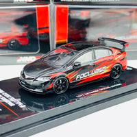 INNO64 1/64 Honda Civic FD2 Type-R FD Club Singapore with extra wheels set TOYZ Network Special Edition IN64-FD2-FDC19