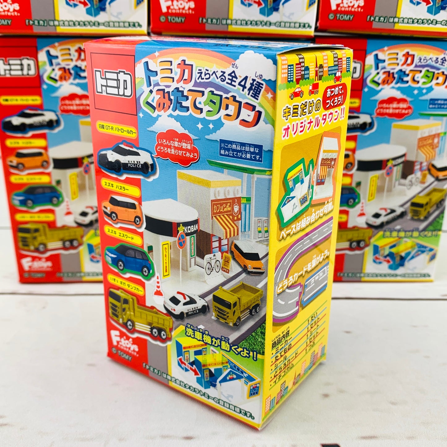 F-Toys Confect. Tomica Assembly Town 5 - #2 Cafe + Suzuki Hustler