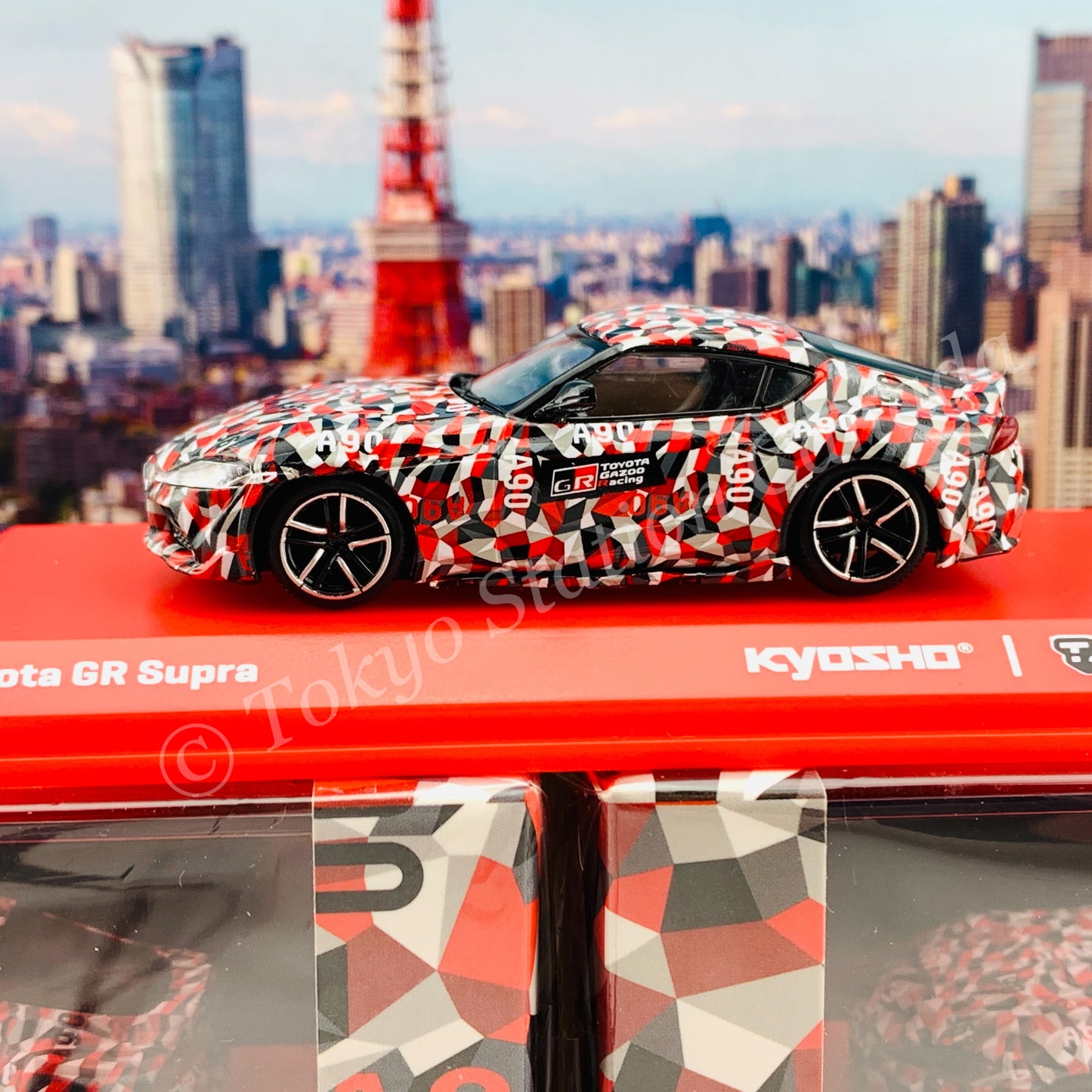 Tarmac Works 1/64 COLLAB64 Toyota GR Supra TEST CAR *** Collaboration with Kyosho *** T64K-002-TEST