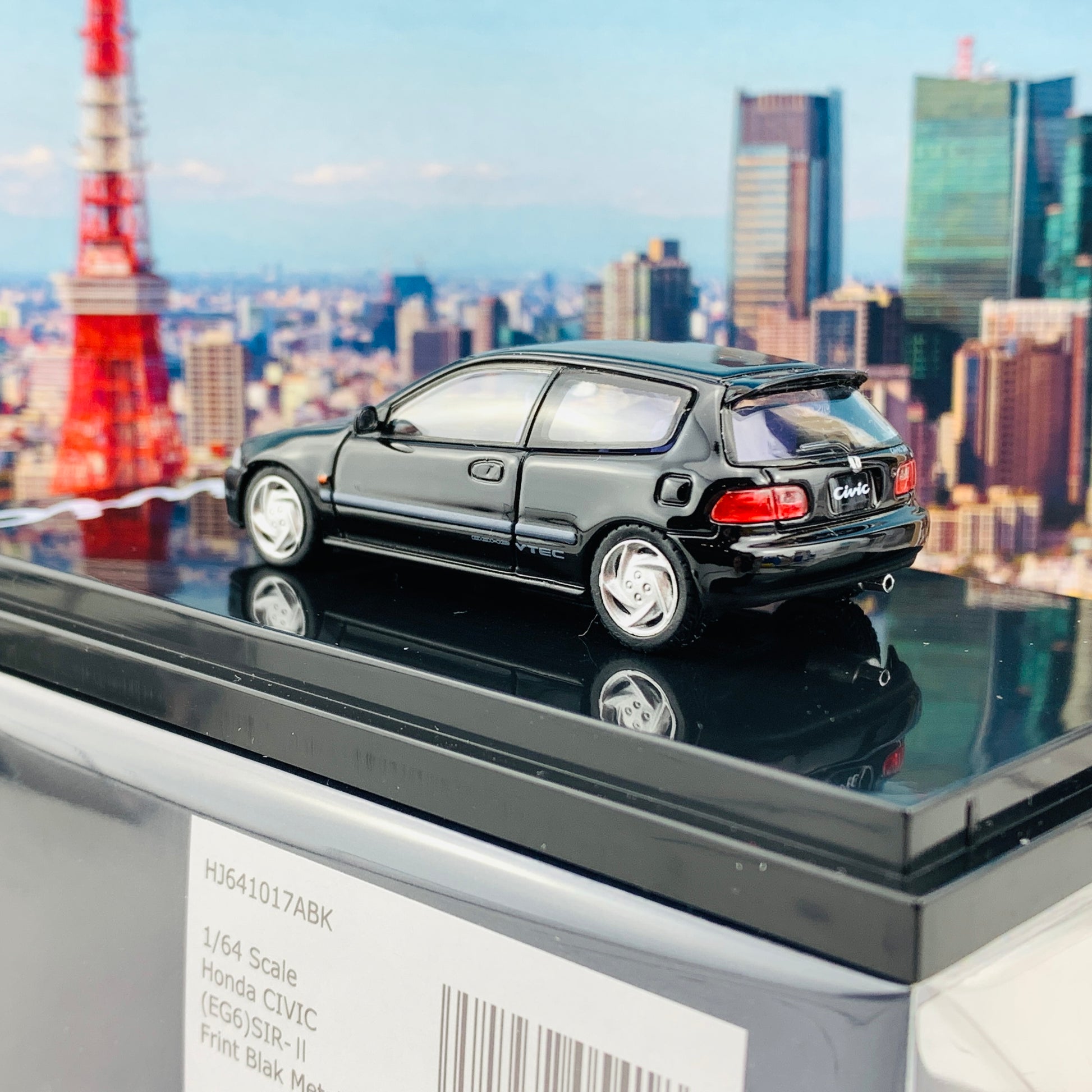 HOBBY JAPAN 1/64 Honda Civic EG6 SIR-II BLACK HJ641017ABK