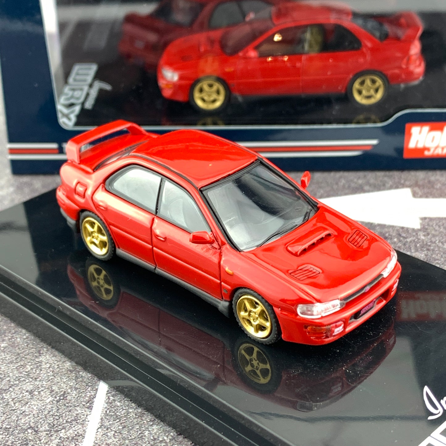 Hobby Japan 1/64 Subaru Impreza WRX GC8 STi Verion II Active Red HJ641013SR