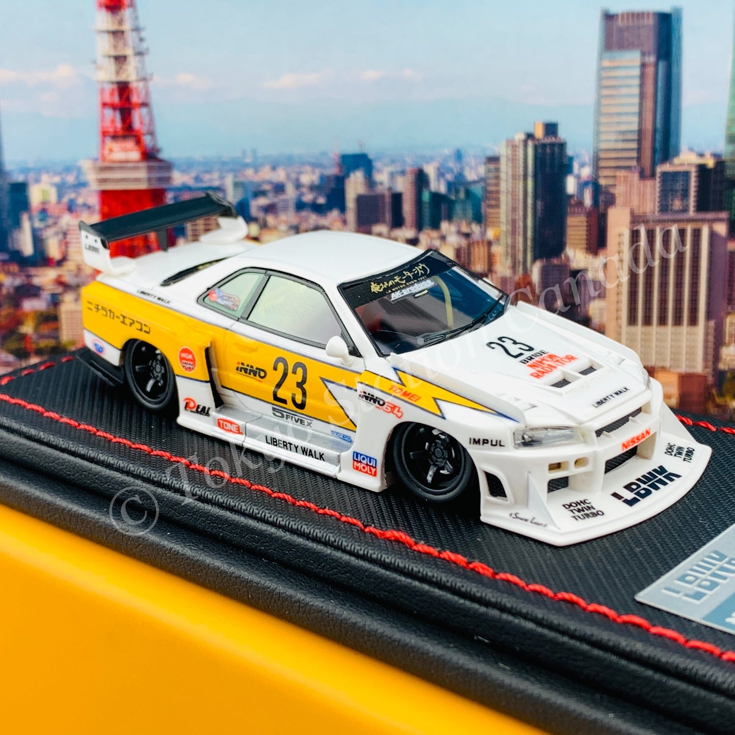 INNO64-R 1/64 RESIN NISSAN SKYLINE "LBWK" (ER34) SUPER SILHOUETTE  RETRO LIVERY IN64R-R34-LBSS