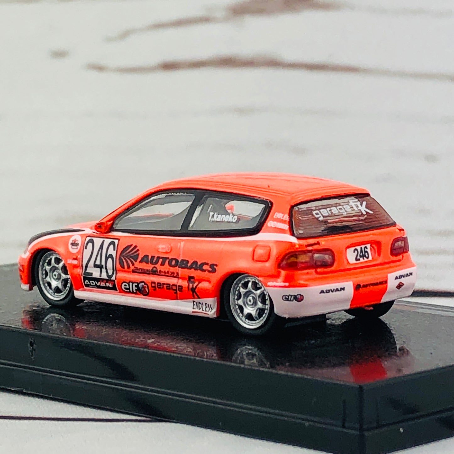 Tarmac Works 1/64 Honda Civic EG6 Motegi Civic Race 2010 #246 AUTOBACS T64-001-AB