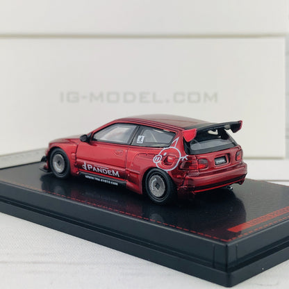 Ignition Model 1/64 Pandem Civic (EG6) Red Metallic 1414