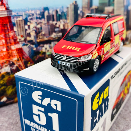 ERA CAR 51 1/64 VOLKSWAGEN CADDY MAXI UK Fire Rescue Car 1ST Special Edition VW21CAMRF51