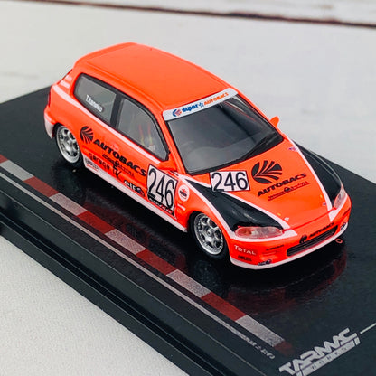Tarmac Works 1/64 Honda Civic EG6 Motegi Civic Race 2010 #246 AUTOBACS T64-001-AB