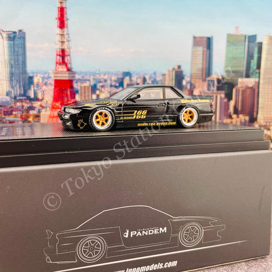 INNO64 1/64 NISSAN SILVIA S13 PANDEM ROCKET BUNNY Black IN64-S13V1-BLA