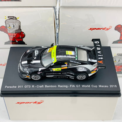 Sparky 1/64 PORSCHE 911 GT3 R - Craft Bamboo Racing - FIA GT World Cup Macau 2018 Mathieu Jaminet Y159