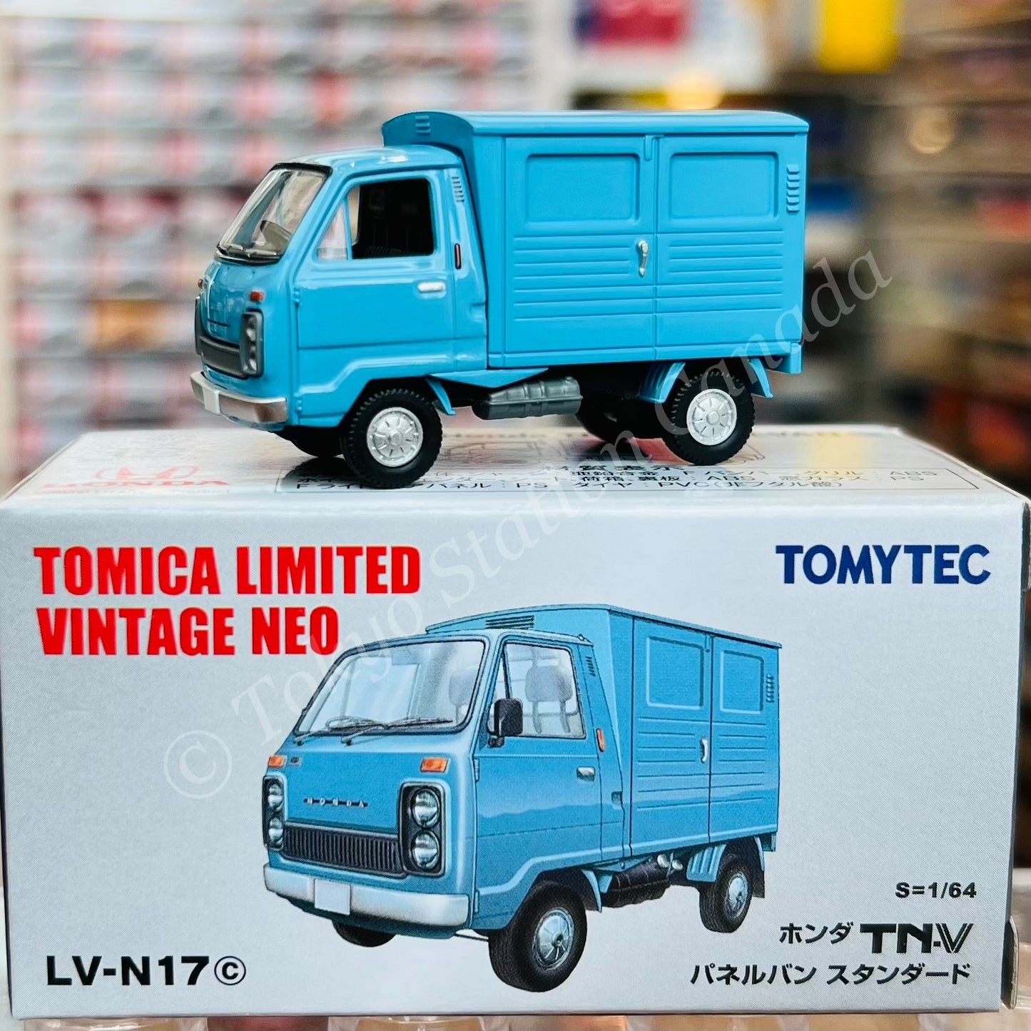 TOMYTEC Tomica Limited Vintage Neo 1/64 Honda TN-V Panel Van Standard (light blue) LV-N17c