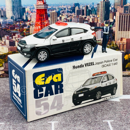 ERA CAR 1/64 54 Honda Vezel Japan Police with Traffic Police Officer Figure 4897099931584