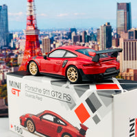 MINI GT 1/64 Porsche 911 GT2 RS Guards Red LHD Taiwan Exclusive MGT00160-L
