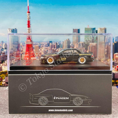 INNO64 1/64 NISSAN SILVIA S13 PANDEM ROCKET BUNNY Black IN64-S13V1-BLA