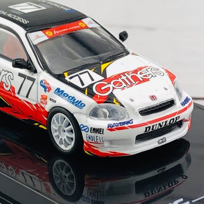 Tarmac Works 1/64 Honda Civic Type R EK9 Super Taikyu 1998 ST-4 Champion Gathers livery #77 T64–010-GR