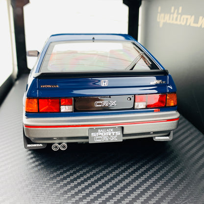 Ignition Model 1/18 Honda BALLADE SPORTS CRX Si (E-AS) Blue/Silver IG1628