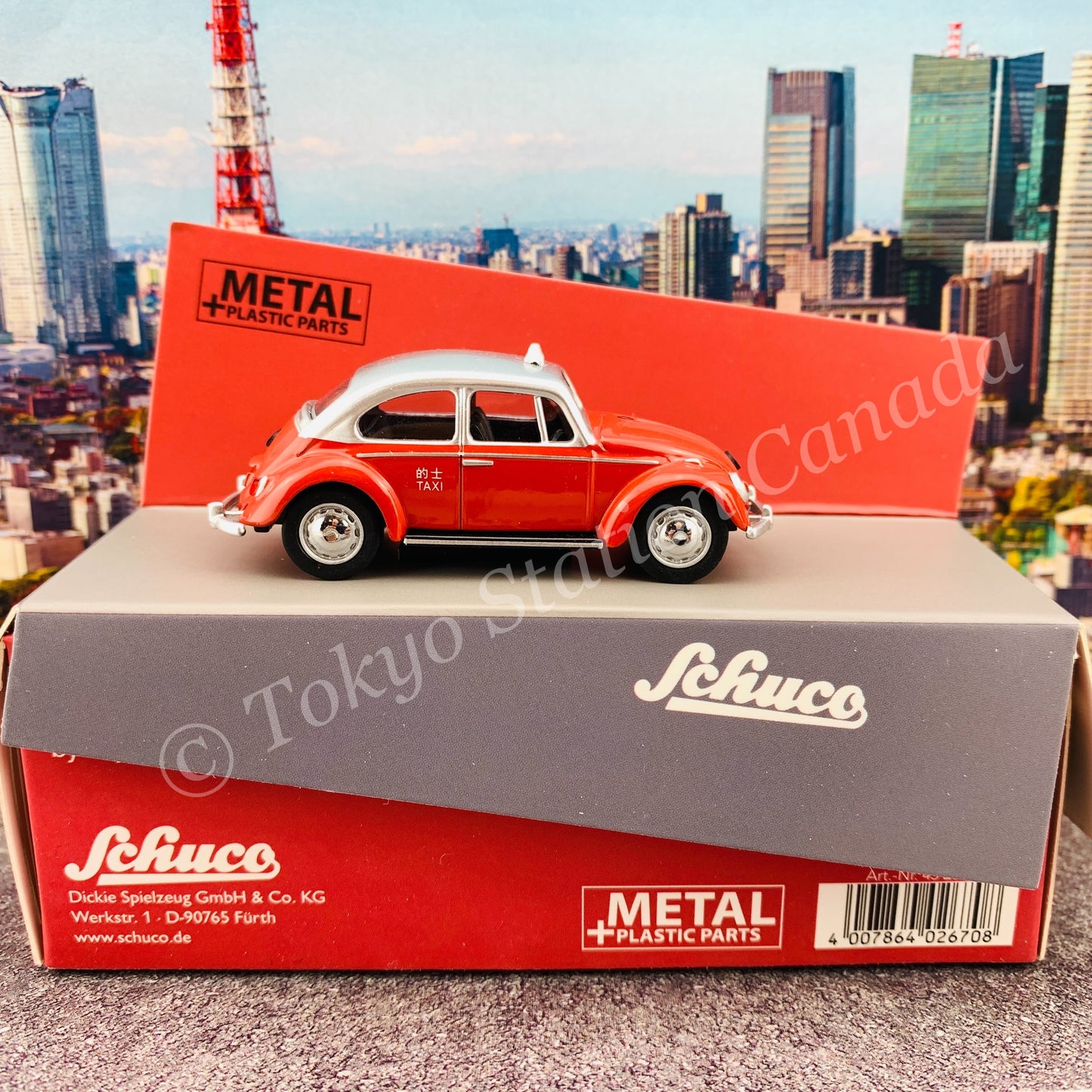 Schuco 1/64 VW Kafer Hong Kong Taxi Toyeast Limited Edition 452021500