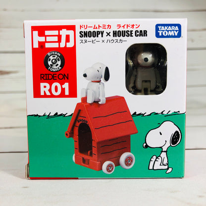 DREAM TOMICA Ride On R01 Snoopy x House Car