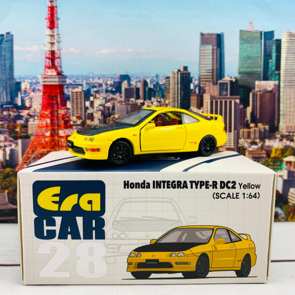 ERA CAR 28 1/64 Honda Integra Type-R DC2 Yellow HA20DC2RN28