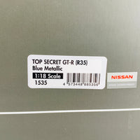 Ignition Model 1/18 TOP SECRET Nissan GTR R35 Blue Metallic IG1535