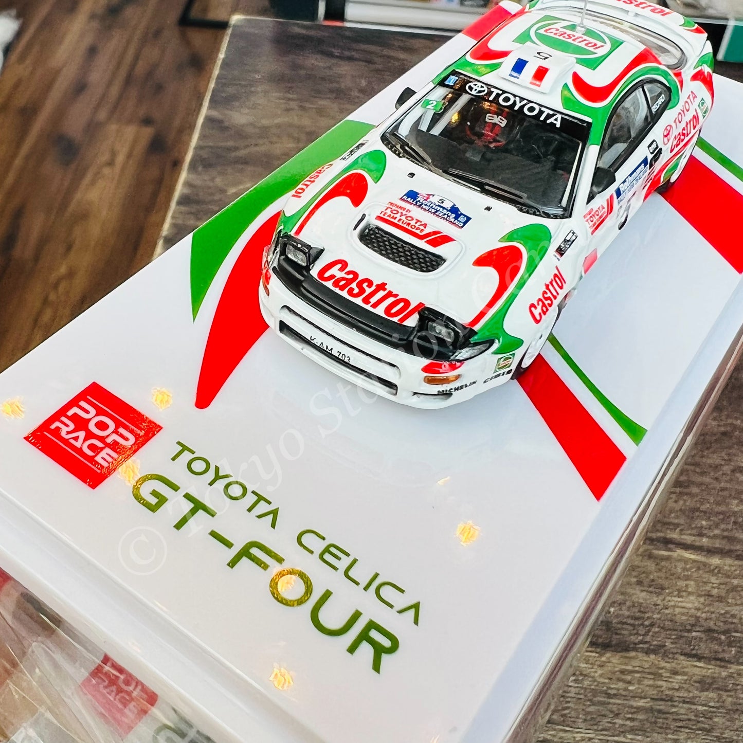 POP RACE 1/64 Toyota Celica Rally New Zealand 1994 Toyota Castrol Team #5 PR64-185-94WRC05