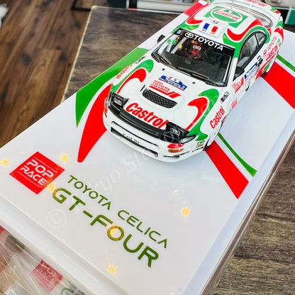 POP RACE 1/64 Toyota Celica Rally New Zealand 1994 Toyota Castrol Team #5 PR64-185-94WRC05