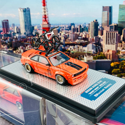INNO64 1/64 NISSAN SILVIA S14 Rocket Bunny Boss Aero With Roof Rack and Bicycles IN64-S14B-SEMA15