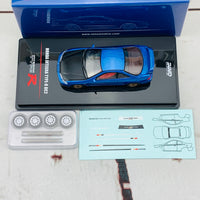 INNO64 1/64 HONDA INTEGRA TYPE-R DC2 Blue W/ Extra wheels and Extra decals IN64-DC2-BLU