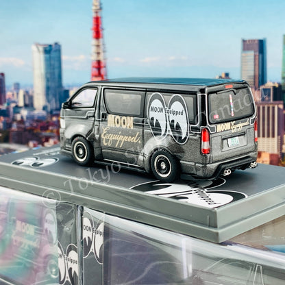 Tarmac Works 1/64 COLLAB64 Toyota Hiace Widebody Mooneyes T64-038-ME2