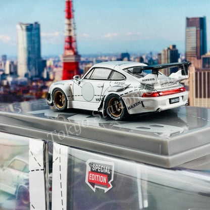 TARMAC WORKS HOBBY64 1/64 RWB 993 Silver Phantom Special Edition T64-017-JC