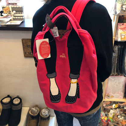 mis zapatos Skinny Pants 2-Way Backpack - Pink