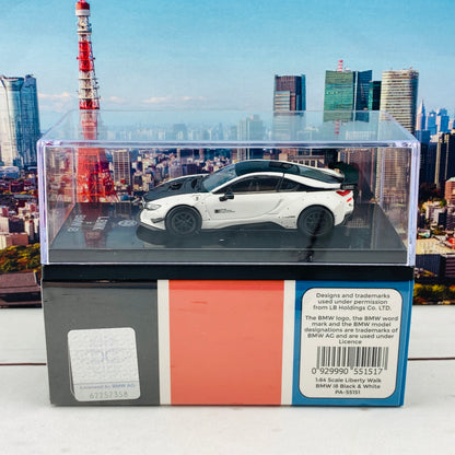 PARA64 1/64 Liberty Walk BMW i8 Black & White PA-55151