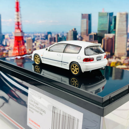 HOBBY JAPAN 1/64 Honda Civic EG6 Customized Version WHITE HJ641017CW