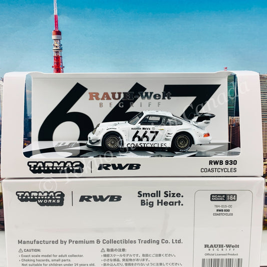 Tarmac Works 1/64 RWB 930 Coastcycles T64-015-CC