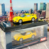 HOBBY JAPAN 1/64 Mazda RX-7 (FD3S) TYPE RS With Engine Display Model Sunburst Yellow HJ642007FY