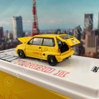 INNO64 1/64 HONDA CITY TURBO II Yellow With MOTOCOMPO IN64-CITYII-YL