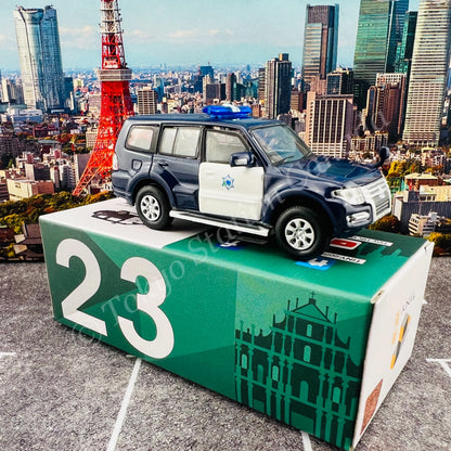 TINY 微影 MC23 MITSUBISHI Pajero 2015 Macau Customs (Scale 1/64) ATCMC64010